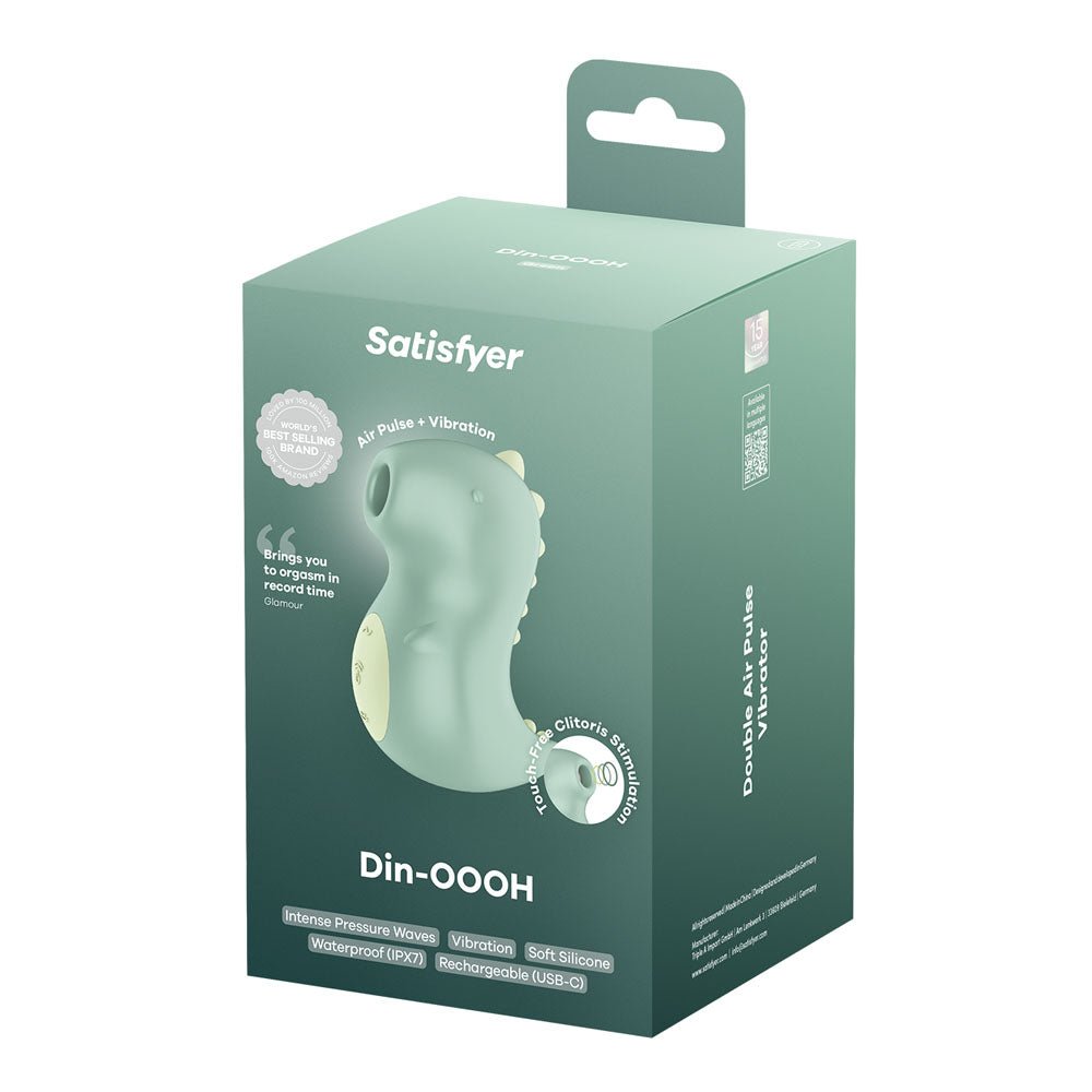 Satisfyer Din - OOOH - Mint Green USB Rechargeable Air Pulse Stimulator – Sex toys NZ by Naughtyhut. Discreet delivery nationwide.