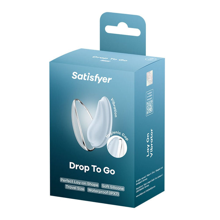 Satisfyer Drop To Go - Blue - Blue USB Rechargeable Clitoral Stimulator – Sex toys NZ by Naughtyhut. Discreet delivery nationwide.
