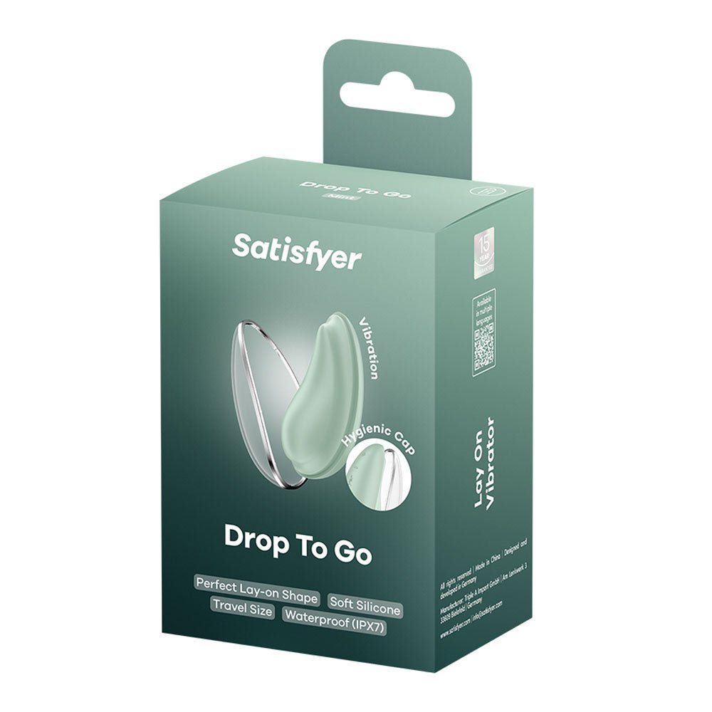 Satisfyer Drop To Go - Mint - Mint Green USB Rechargeable Clitoral Stimulator – Sex toys NZ by Naughtyhut. Discreet delivery nationwide.