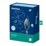 Buy Satisfyer Duelist - Dark Blue Vibrating Adjustable Lasso Cock Ring – Naughtyhut NZ sex toys online. Discreet delivery & top brands.