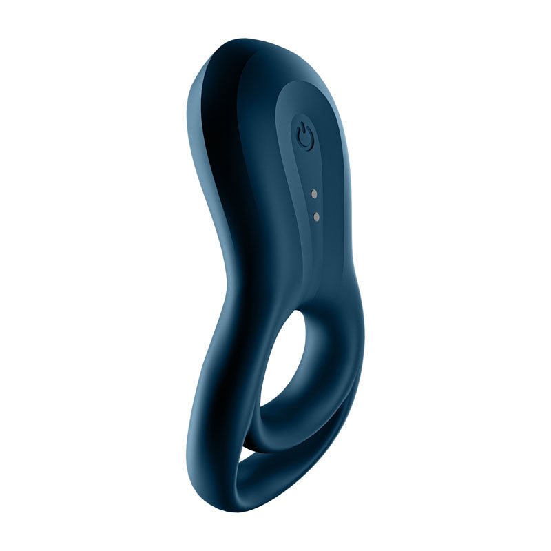 Buy Satisfyer Epic Duo - Navy Blue USB Rechargeable Cock & Balls Ring with App Control – Naughtyhut NZ sex toys online. Discreet delivery & top brands.