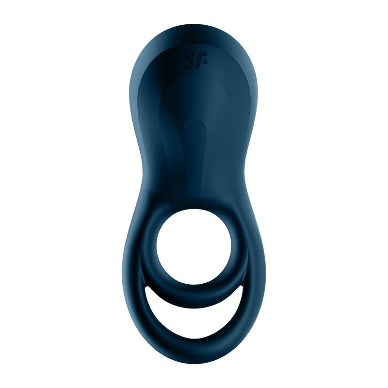 Buy Satisfyer Epic Duo - Navy Blue USB Rechargeable Cock & Balls Ring with App Control – Naughtyhut NZ sex toys online. Discreet delivery & top brands.