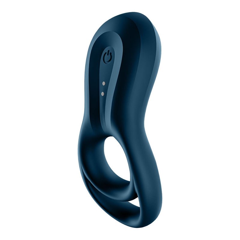 Buy Satisfyer Epic Duo - Navy Blue USB Rechargeable Cock & Balls Ring with App Control – Naughtyhut NZ sex toys online. Discreet delivery & top brands.