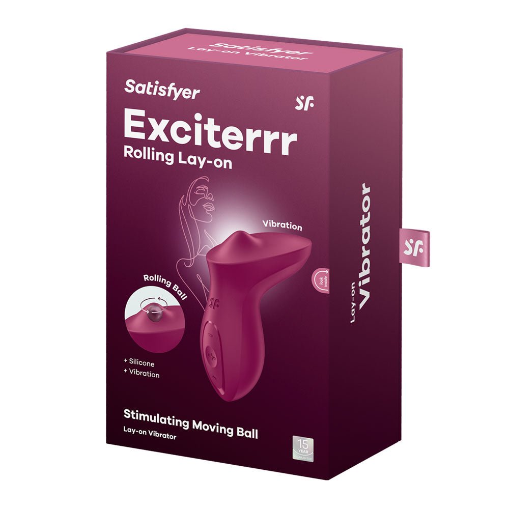 Buy Satisfyer Exciterrr - Berry USB Rechargeable Stimulator – Naughtyhut NZ sex toys online. Discreet delivery & top brands.