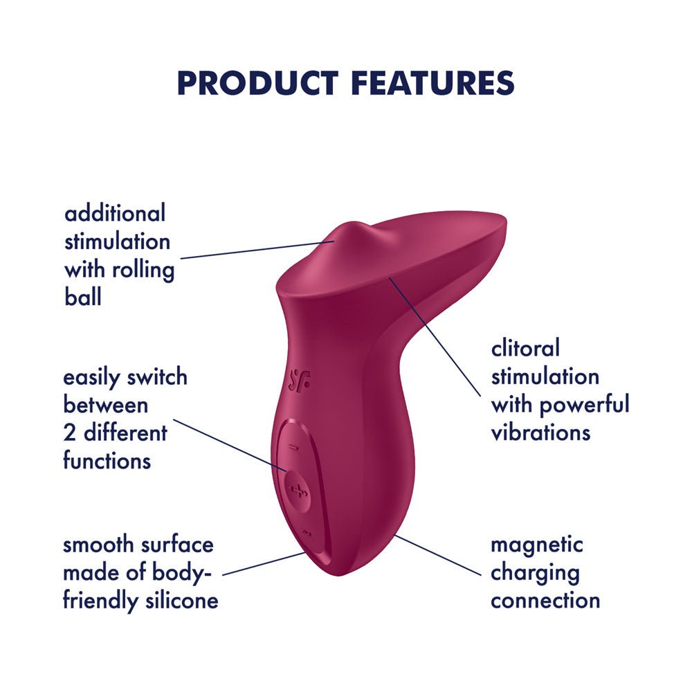 Buy Satisfyer Exciterrr - Berry USB Rechargeable Stimulator – Naughtyhut NZ sex toys online. Discreet delivery & top brands.