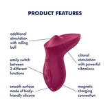 Buy Satisfyer Exciterrr - Berry USB Rechargeable Stimulator – Naughtyhut NZ sex toys online. Discreet delivery & top brands.