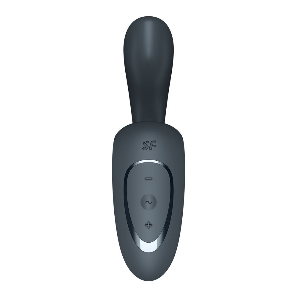 Satisfyer G For Goddess 1 - Dark Grey - Dark Grey USB Rechargeable Vibrator with Clit Stim – Sex toys NZ by Naughtyhut. Discreet delivery nationwide.
