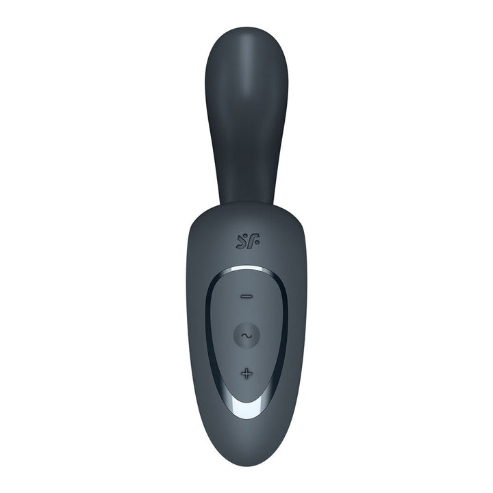 Satisfyer G For Goddess 1 - Dark Grey - Dark Grey USB Rechargeable Vibrator with Clit Stim – Sex toys NZ by Naughtyhut. Discreet delivery nationwide.