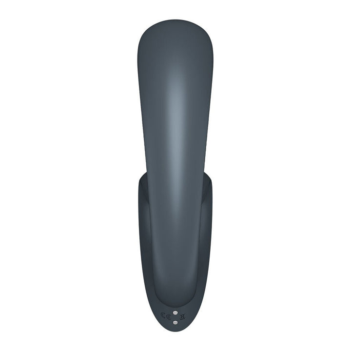 Satisfyer G For Goddess 1 - Dark Grey - Dark Grey USB Rechargeable Vibrator with Clit Stim – Sex toys NZ by Naughtyhut. Discreet delivery nationwide.