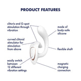 Buy Satisfyer G For Goddess 1 - White - White USB Rechargeable Vibrator with Clit Stim – Naughtyhut NZ sex toys online. Discreet delivery & top brands.