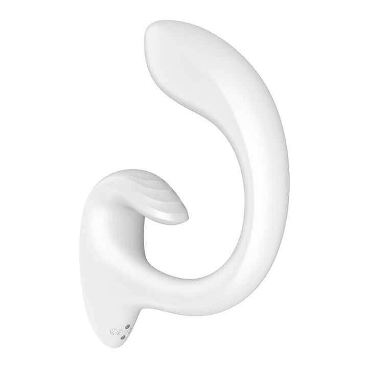 Satisfyer G For Goddess 1 - White - White USB Rechargeable Vibrator with Clit Stim – Sex toys NZ by Naughtyhut. Discreet delivery nationwide.
