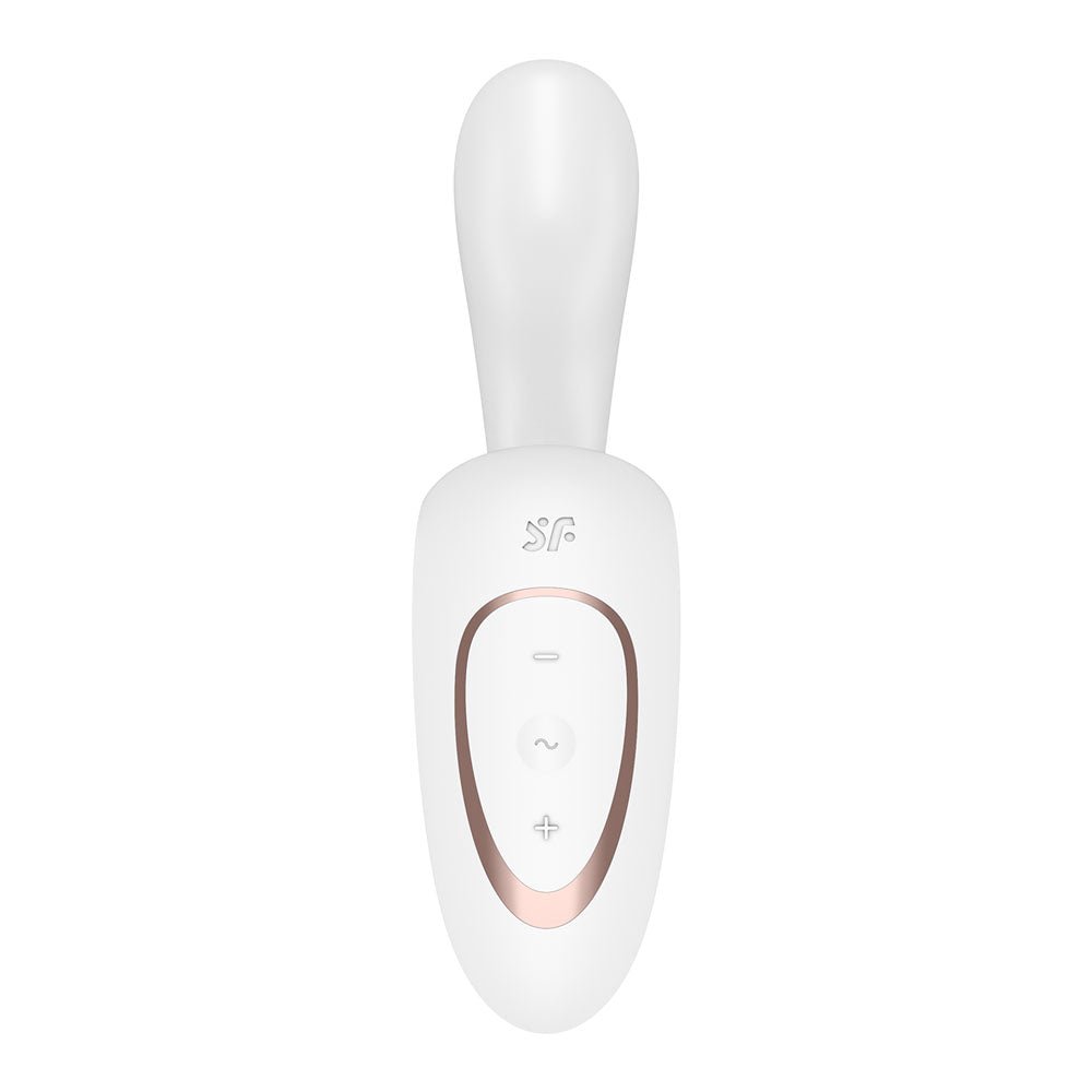 Buy Satisfyer G For Goddess 1 - White - White USB Rechargeable Vibrator with Clit Stim – Naughtyhut NZ sex toys online. Discreet delivery & top brands.
