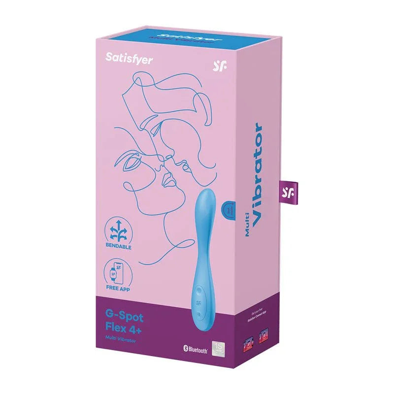 Satisfyer G-Spot Flex 4 - Vibrator in Blue retail box