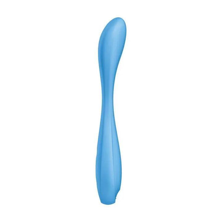 Satisfyer G-Spot Flex 4 - Vibrator in Blue, angled view