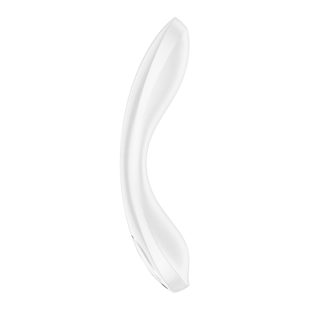 Satisfyer G - Spot Wave 2 - White - White 23.6 cm USB Rechargeable Flicking Tip Vibrator – Sex toys NZ by Naughtyhut. Discreet delivery nationwide.