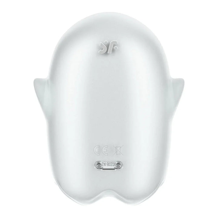 Satisfyer Glowing Ghost - Glow in the Dark Air Pulse Stimulator in White, back view