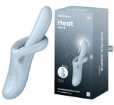Buy Satisfyer Heat Flex 4 - Blue - Blue USB Rechargeable Heating Vibrator – Naughtyhut NZ sex toys online. Discreet delivery & top brands.