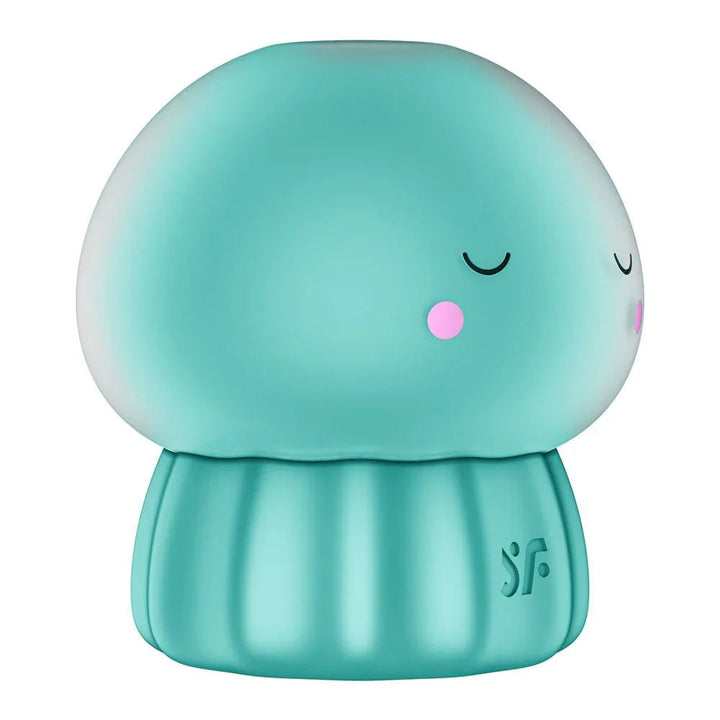 Satisfyer Jelly-cious - Air Pulse Stimulator in Green, angled view