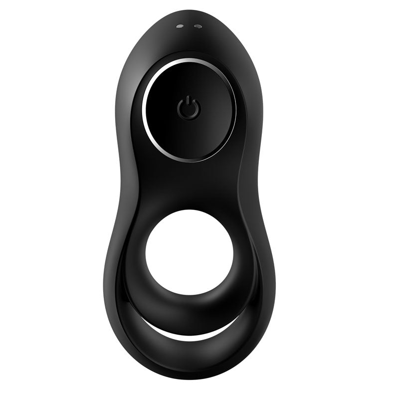 Satisfyer Legendary Duo - Black USB Rechargeable Cock & Balls Ring – Sex toys NZ by Naughtyhut. Discreet delivery nationwide.