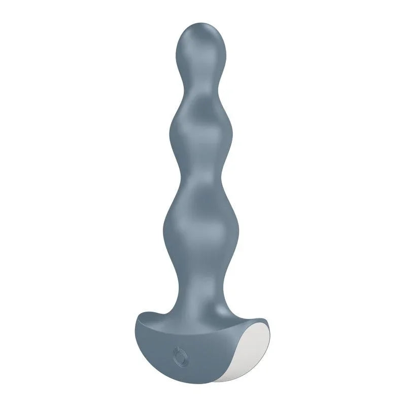 Satisfyer Lolli-Plug 2 - Vibrating Anal Beads in Grey, front view