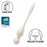 Buy Satisfyer Love Birds 1 - White - White USB Rechargeable Pelvic Floor Trainer with App Control – Naughtyhut NZ sex toys online. Discreet delivery & top brands.