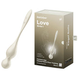 Buy Satisfyer Love Birds 1 - White - White USB Rechargeable Pelvic Floor Trainer with App Control – Naughtyhut NZ sex toys online. Discreet delivery & top brands.