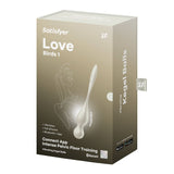 Buy Satisfyer Love Birds 1 - White - White USB Rechargeable Pelvic Floor Trainer with App Control – Naughtyhut NZ sex toys online. Discreet delivery & top brands.