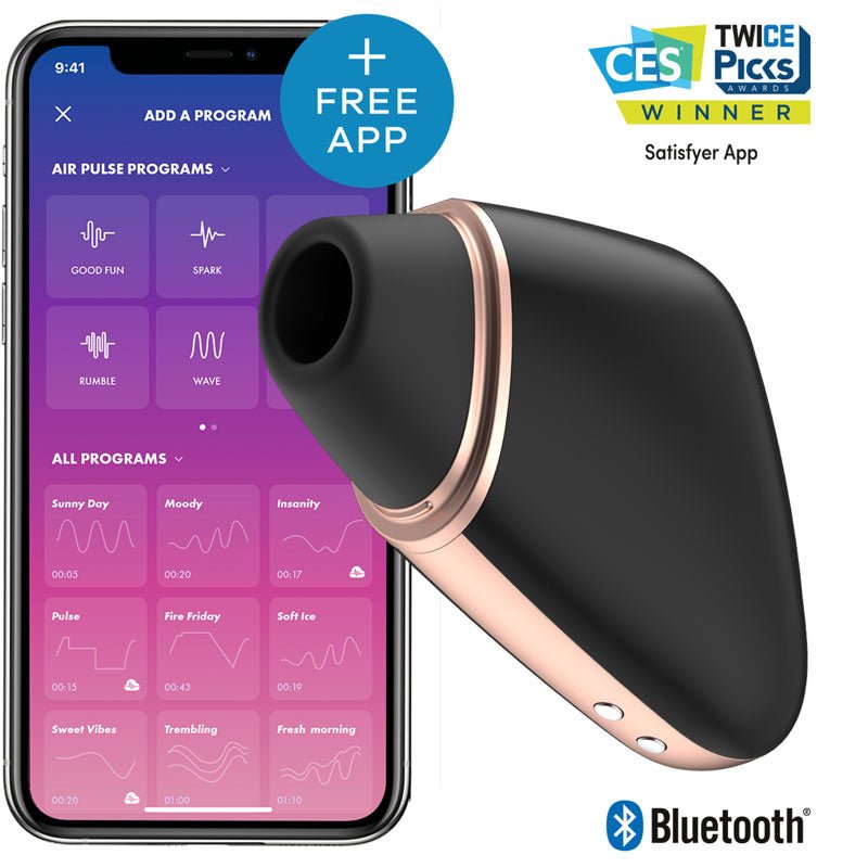 Buy Satisfyer Love Triangle - App Contolled Touch - Free USB - Rechargeable Clitoral Stimulator with Vibration – Naughtyhut NZ sex toys online. Discreet delivery & top brands.