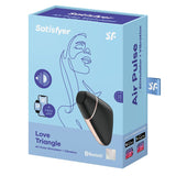 Buy Satisfyer Love Triangle - App Contolled Touch - Free USB - Rechargeable Clitoral Stimulator with Vibration – Naughtyhut NZ sex toys online. Discreet delivery & top brands.