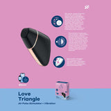 Buy Satisfyer Love Triangle - App Contolled Touch - Free USB - Rechargeable Clitoral Stimulator with Vibration – Naughtyhut NZ sex toys online. Discreet delivery & top brands.