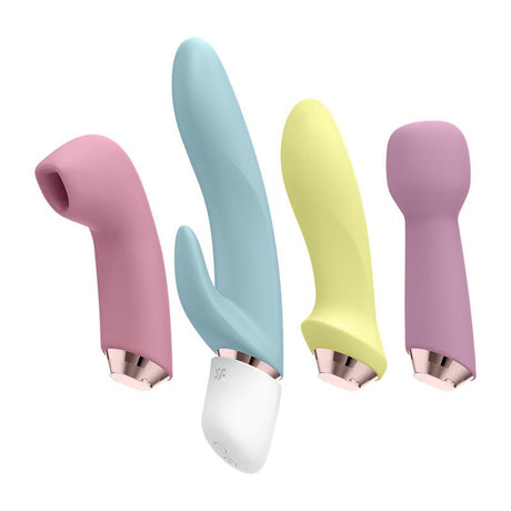Buy Satisfyer Marvelous Four - 4 - in - 1 USB Rechargeable Vibes – Naughtyhut NZ sex toys online. Discreet delivery & top brands.