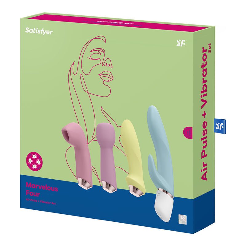 Buy Satisfyer Marvelous Four - 4 - in - 1 USB Rechargeable Vibes – Naughtyhut NZ sex toys online. Discreet delivery & top brands.