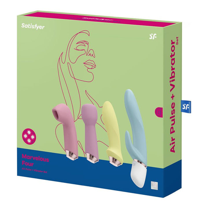 Satisfyer Marvelous Four - 4 - in - 1 USB Rechargeable Vibes – Sex toys NZ by Naughtyhut. Discreet delivery nationwide.