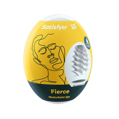 Buy Satisfyer Masturbator Egg - Fierce - White Stroker Sleeve – Naughtyhut NZ sex toys online. Discreet delivery & top brands.