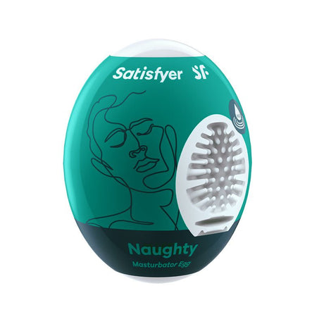 Buy Satisfyer Masturbator Egg - Naughty - White Stroker Sleeve – Naughtyhut NZ sex toys online. Discreet delivery & top brands.