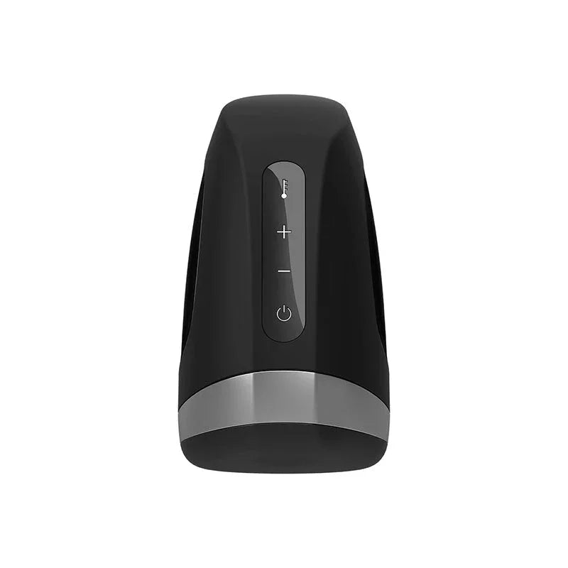 Satisfyer Men Heat Vibration - Black USB Rechargeable Masturbator – Sex toys NZ by Naughtyhut. Discreet delivery nationwide.