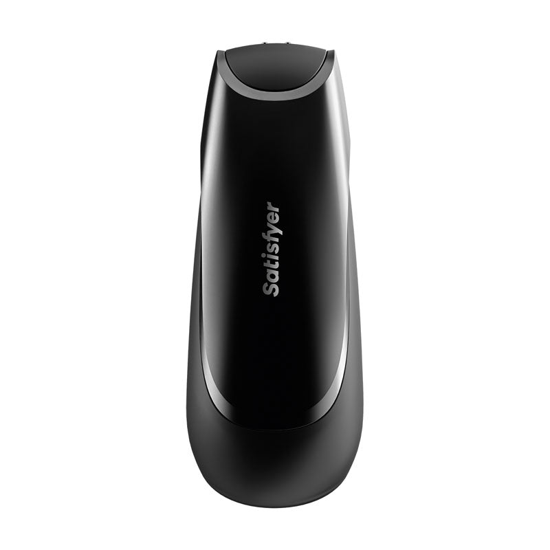 Buy Satisfyer Men Vibration+ - Black USB Rechargeable Masturbator with App Control – Naughtyhut NZ sex toys online. Discreet delivery & top brands.