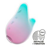 Buy Satisfyer Mermaid Vibes - Mint/Pink - Mint/Pink USB Rechargeable Air Pulse Stimulator – Naughtyhut NZ sex toys online. Discreet delivery & top brands.