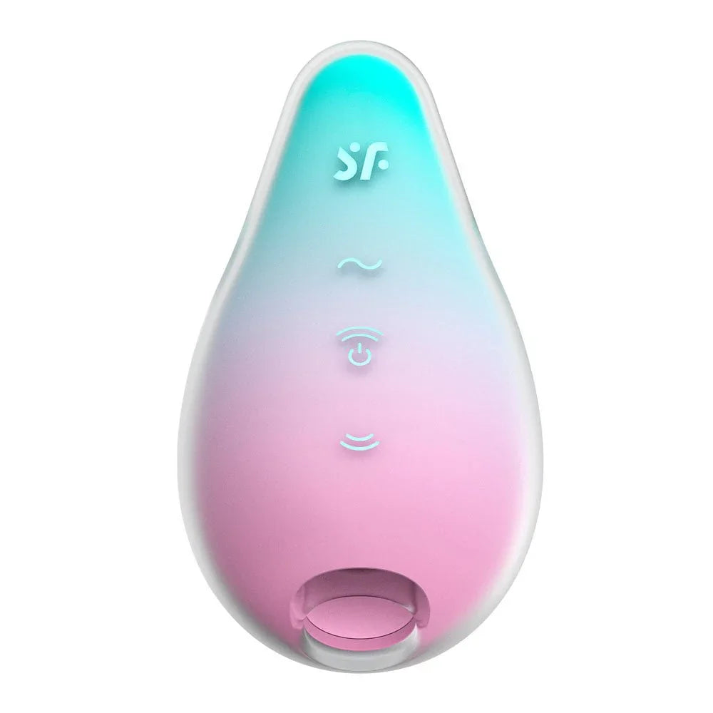Satisfyer Mermaid Vibes - Air Pulse Stimulator in Mint/Pink, front view