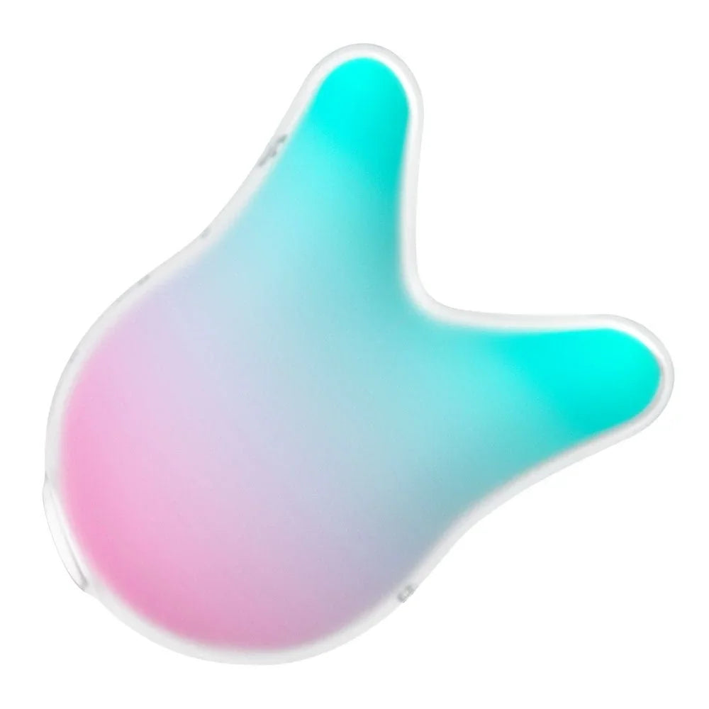 Satisfyer Mermaid Vibes - Air Pulse Stimulator in Mint/Pink, side profile