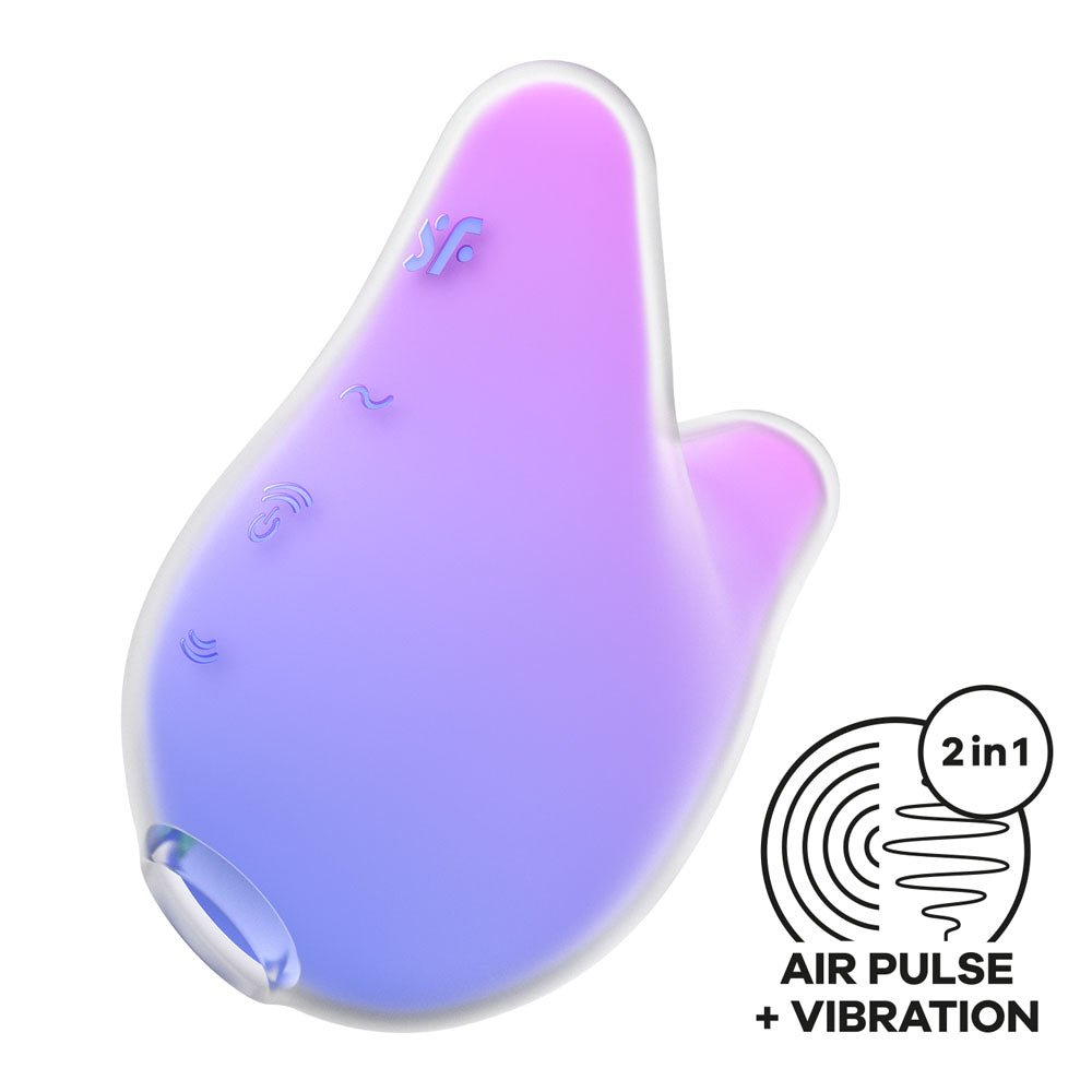 Buy Satisfyer Mermaid Vibes - Violet/Pink - Violet/Pink USB Rechargeable Air Pulse Stimulator – Naughtyhut NZ sex toys online. Discreet delivery & top brands.