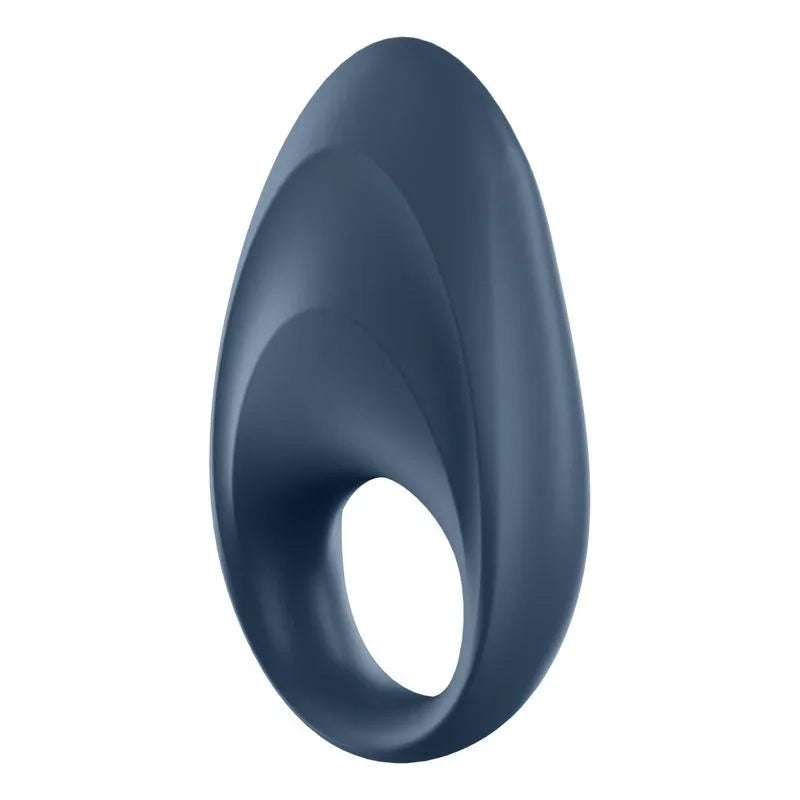 Satisfyer Mighty One - App Controlled Vibrating Cock Ring in Navy, top view