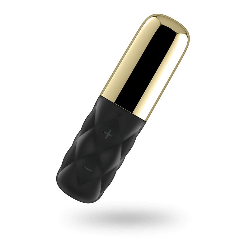 Buy Satisfyer Mini Sparking Darling - Gold/Black USB Rechargeable Mini Vibrator – Naughtyhut NZ sex toys online. Discreet delivery & top brands.