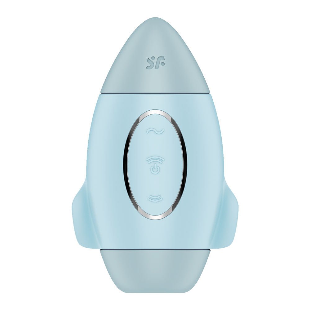 Satisfyer Mission Control - Blue - Blue USB Rechargeable Vibrating Air Pulse Stimulator – Sex toys NZ by Naughtyhut. Discreet delivery nationwide.