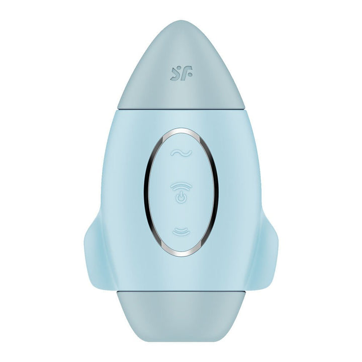 Satisfyer Mission Control - Blue - Blue USB Rechargeable Vibrating Air Pulse Stimulator – Sex toys NZ by Naughtyhut. Discreet delivery nationwide.