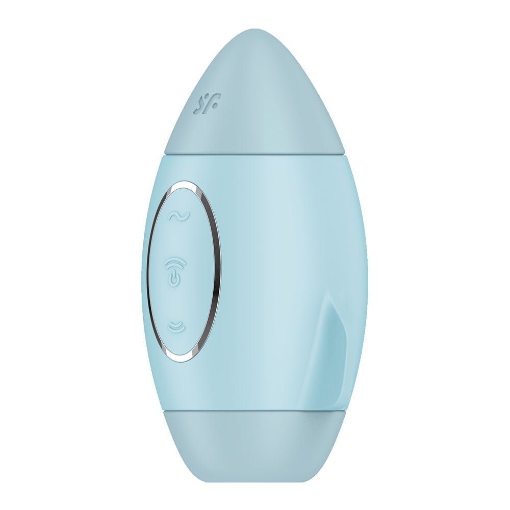 Satisfyer Mission Control - Blue - Blue USB Rechargeable Vibrating Air Pulse Stimulator – Sex toys NZ by Naughtyhut. Discreet delivery nationwide.