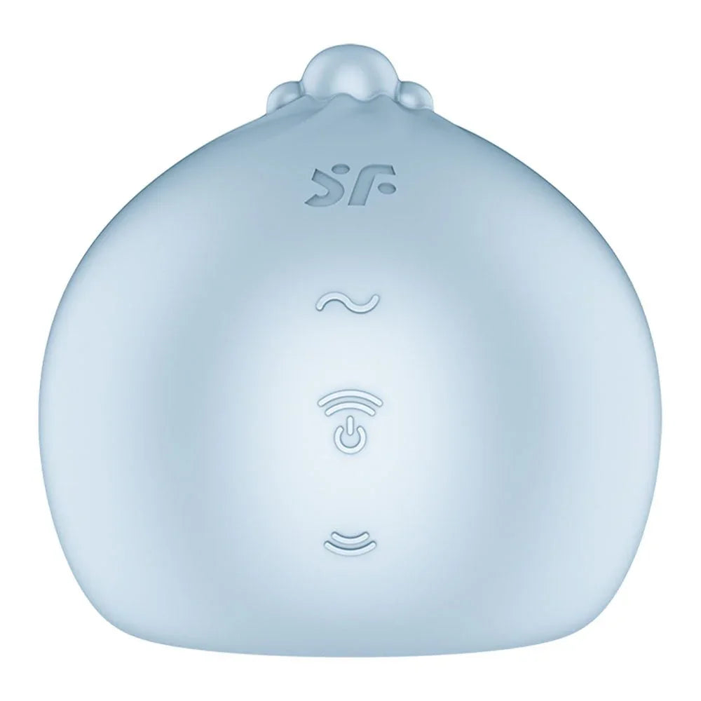Satisfyer Mochi - Air Pulse Stimulator in Frost Blue, back view