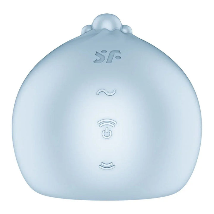Satisfyer Mochi - Air Pulse Stimulator in Frost Blue, back view