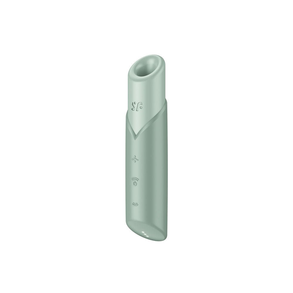 Buy Satisfyer Naughty Kiss - Mint Green USB Rechargeable Air Pulse Stimulator – Naughtyhut NZ sex toys online. Discreet delivery & top brands.