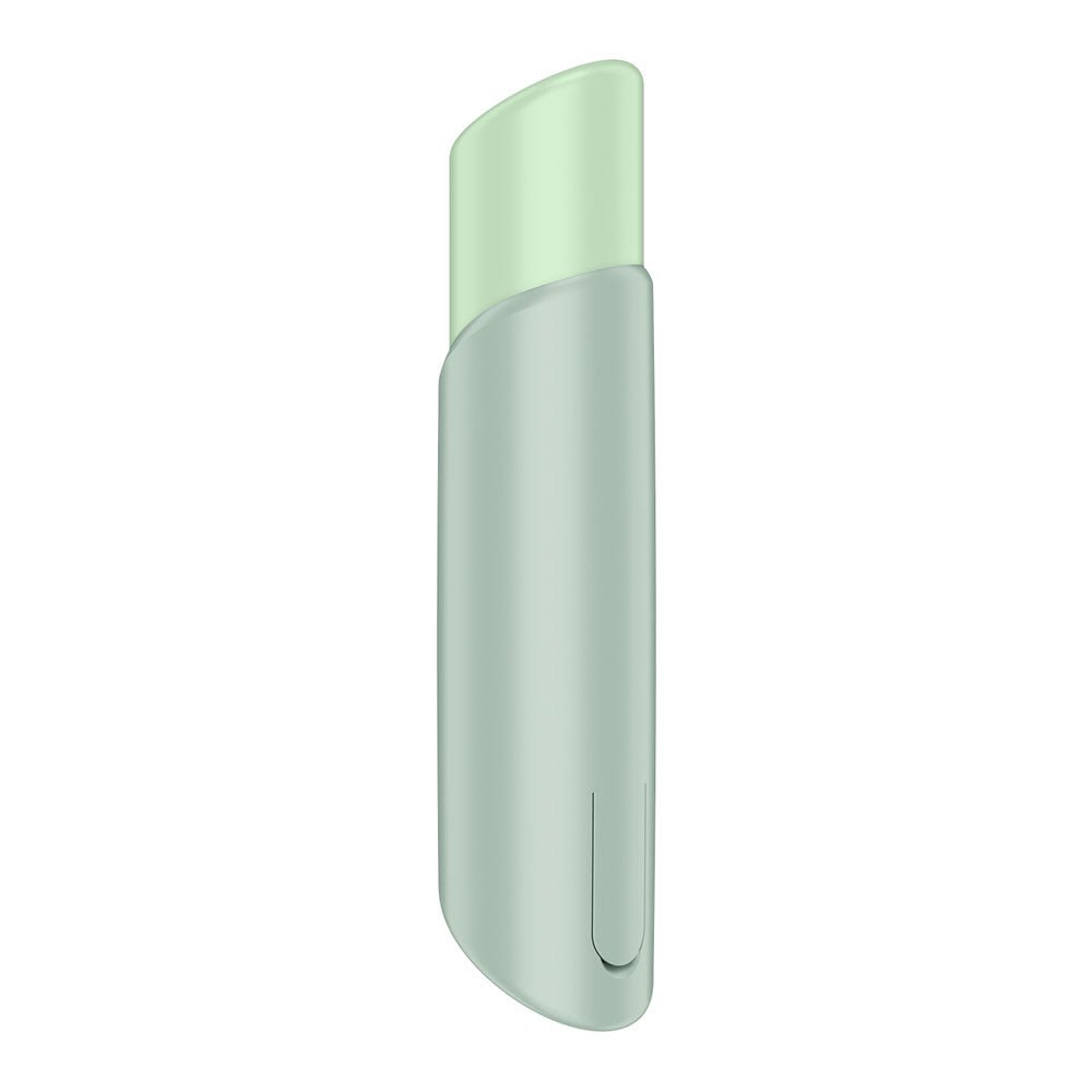 Buy Satisfyer Naughty Kiss - Mint Green USB Rechargeable Air Pulse Stimulator – Naughtyhut NZ sex toys online. Discreet delivery & top brands.